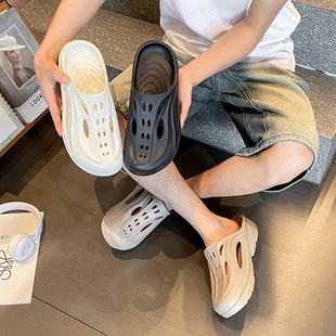 Eva Clogs, Thick-Soled Half-Slip Sandals That Feel Like Shit, Increase Height and Don’T Smell Like Feet, Men’S Summer Beach Shoes for Outer Wear Wholesale