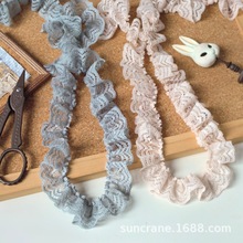 优质柔软无弹缩褶蕾丝花边手工 宠物服饰 祙子边袖口帽子桌布辅料