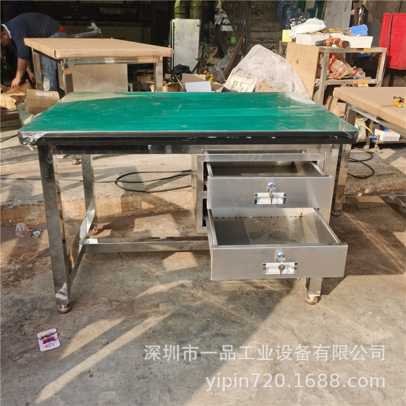 厂家直供不锈钢桌面防静电工作台定制电子厂流水线重型钳工操作台