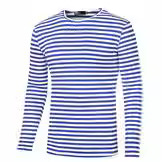 2025 autumn and winter cotton shirt long sleeve T-shirt men's round neck pinstripe base shirt advertising culture LOGO processing customization