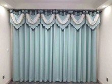 垂直簾簡約藍北歐窗簾庫存尾貨清倉特價窗簾布料收購與銷售批發