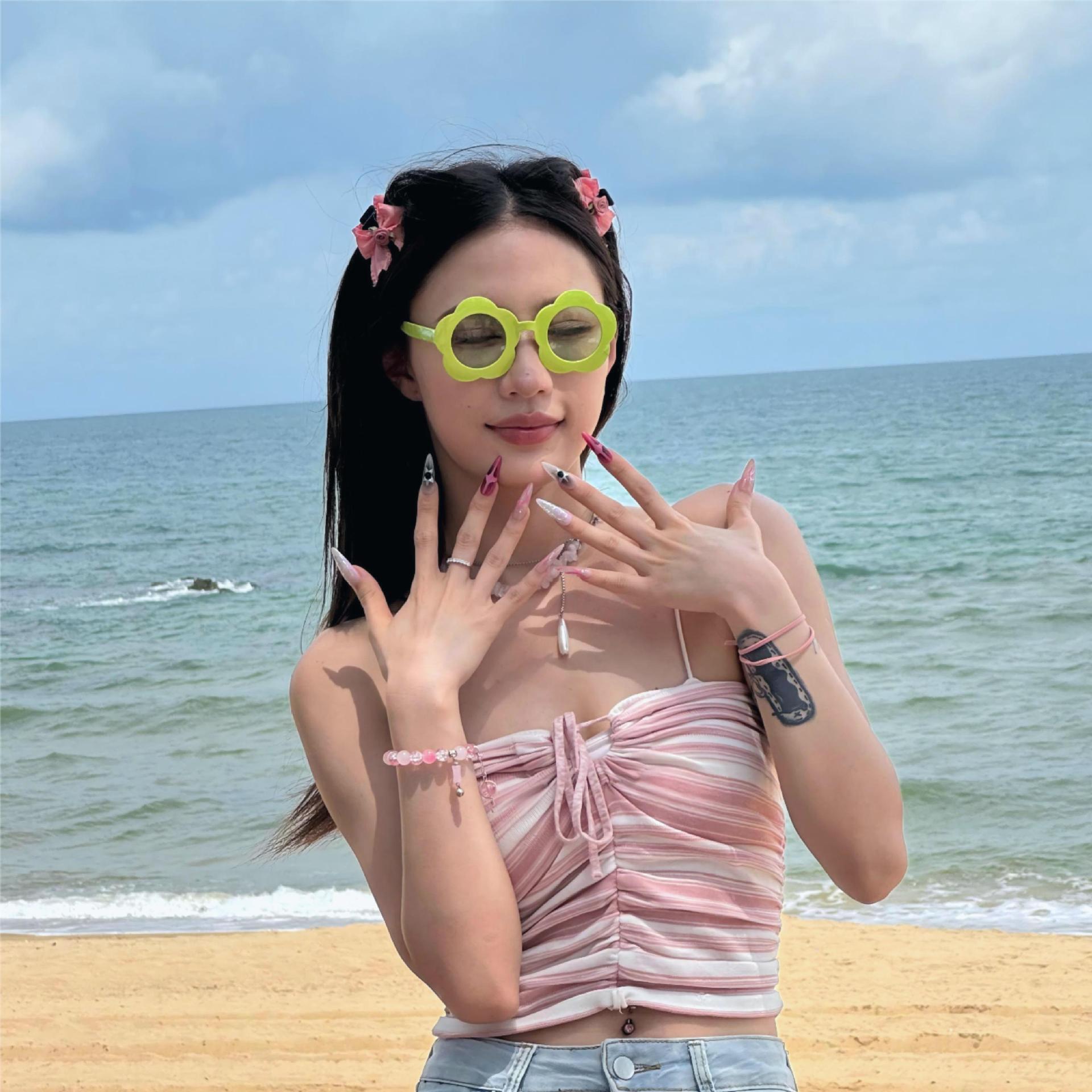 Gafas de Fiesta con Temática Hawaiana, ABS, Divertido, Decorativo, para Fiestas en la Playa y Festivales de Música