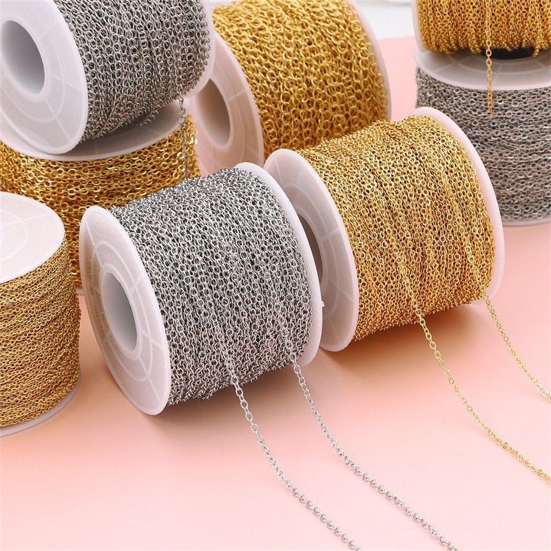 DIY flat o chain copper clad iron thin cross chain antique hair accessories tassel hand Accessories Wholesale