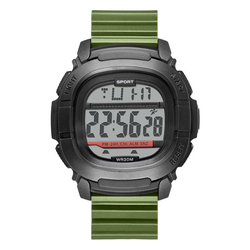 Moda multi-funcional deportes al aire libre reloj hombres doble paso de Tiempo contando impermeable masculino y femenino estudiante reloj electrónico