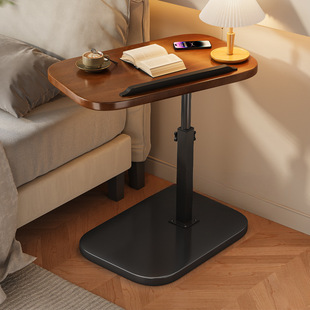 Sofa Side Table Movable Adjustable Bedside Table 2024 New Rotating Small Coffee Table Bedroom Dormitory Foldableing Storage Rack