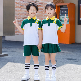 Summer Kindergarten Uniforms, Primary School Uniforms, Graduation Uniforms, Photo-Taking Children's Class Uniforms, Sports Games, Cool and Breathable