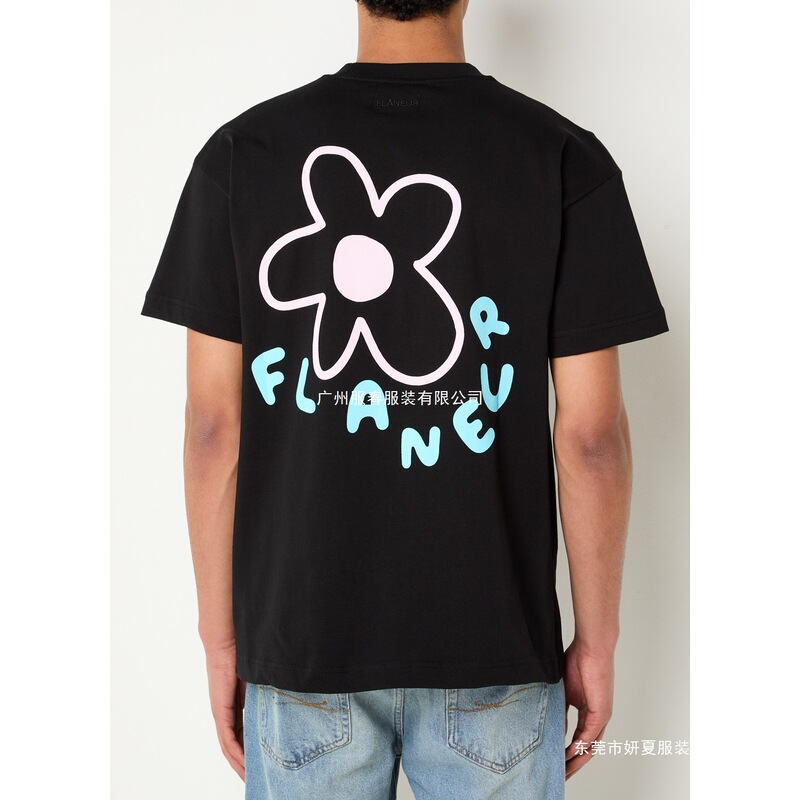 Summer Trend Brand New Fashion T-Shirt Sports Casual Loose T-Shirt Cotton Printed Short Sleeve Fashion Streetwear Men Women