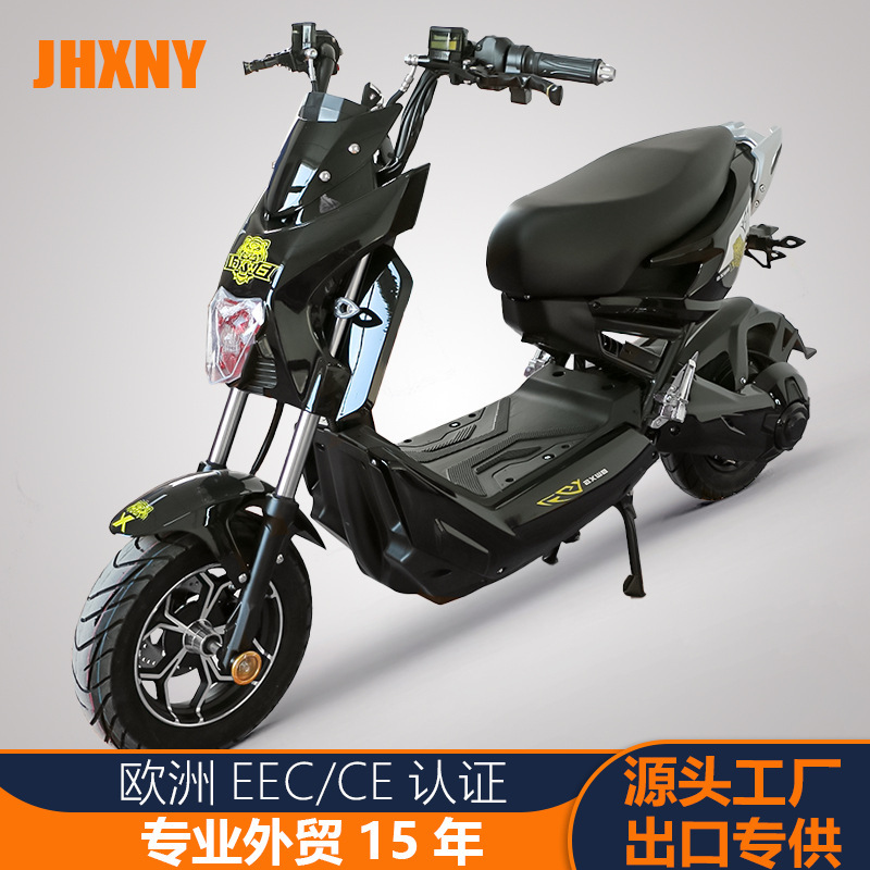 Electric Vehicle 72V Long-Distance Running King Electric Motorcycle High-Speed Large Take-Out Battery Vehicle Double Men and Women Transportation Wholesale Scooter
