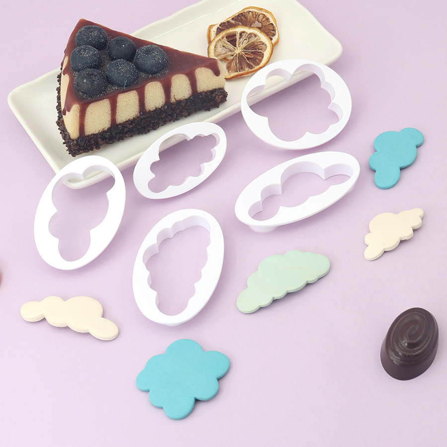 Molde de corte para fondant de nube blanca, molde para estampado de galletas de chocolate, molde para decoración de pasteles, molde para hornear hecho a mano, nuevo modelo image 3