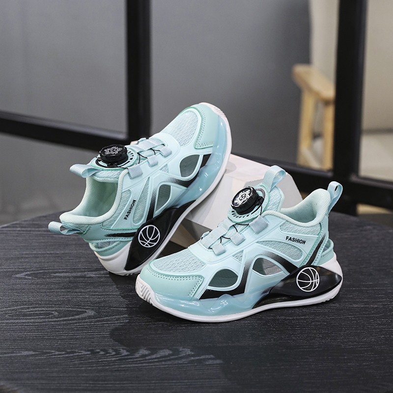 Calzado deportivo para niños, zapatos de red para niños, zapatos para correr ligeros de suela suave para niños grandes y transpirables, zapatos para niños casuales huecos para niñas