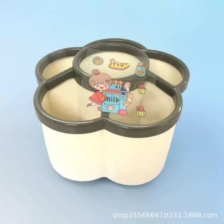 旋转笔筒文具收纳盒笔创意笔筒多功能大容量桌面收纳个生笔架