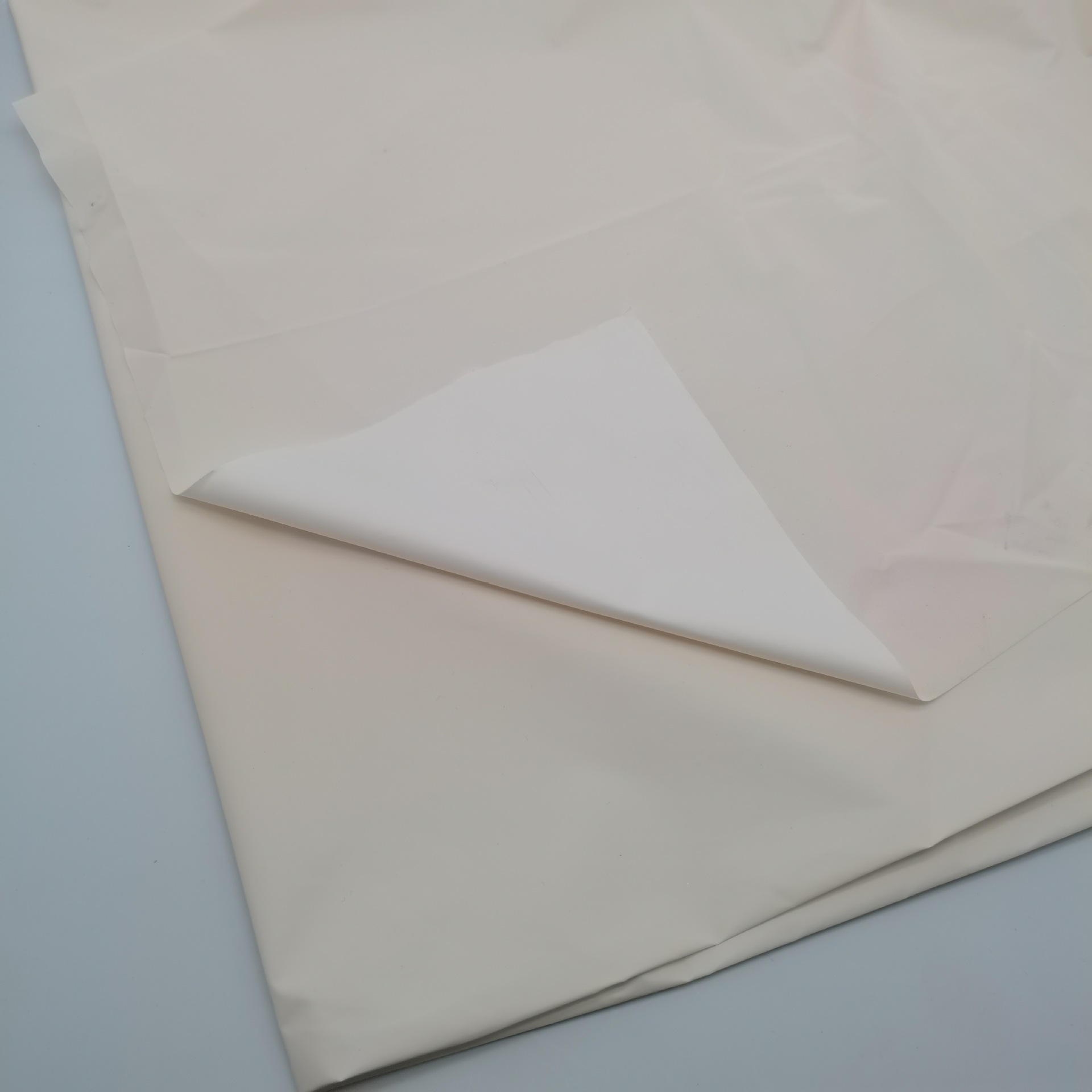 工厂本白色全涤幻彩反光布时装羽绒服运动服户外服 七彩反光布