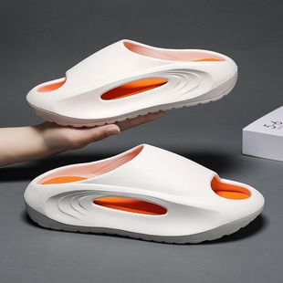 Slippers for Men to Wear Outside, Thick-Soled New Summer Internet Celebrity Non-Slip Sports Sandals and Slippers, Indoor Slippers Wholesale