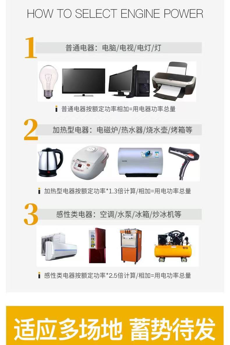 In-stock generator 220V 5KW 8KW outdoor open-frame low-noise single-phase three-phase dual-voltage gasoline generator