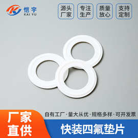 快装四氟垫片 卫生级四氟垫片快装接头密封圈PTFE聚四氟乙烯垫铁