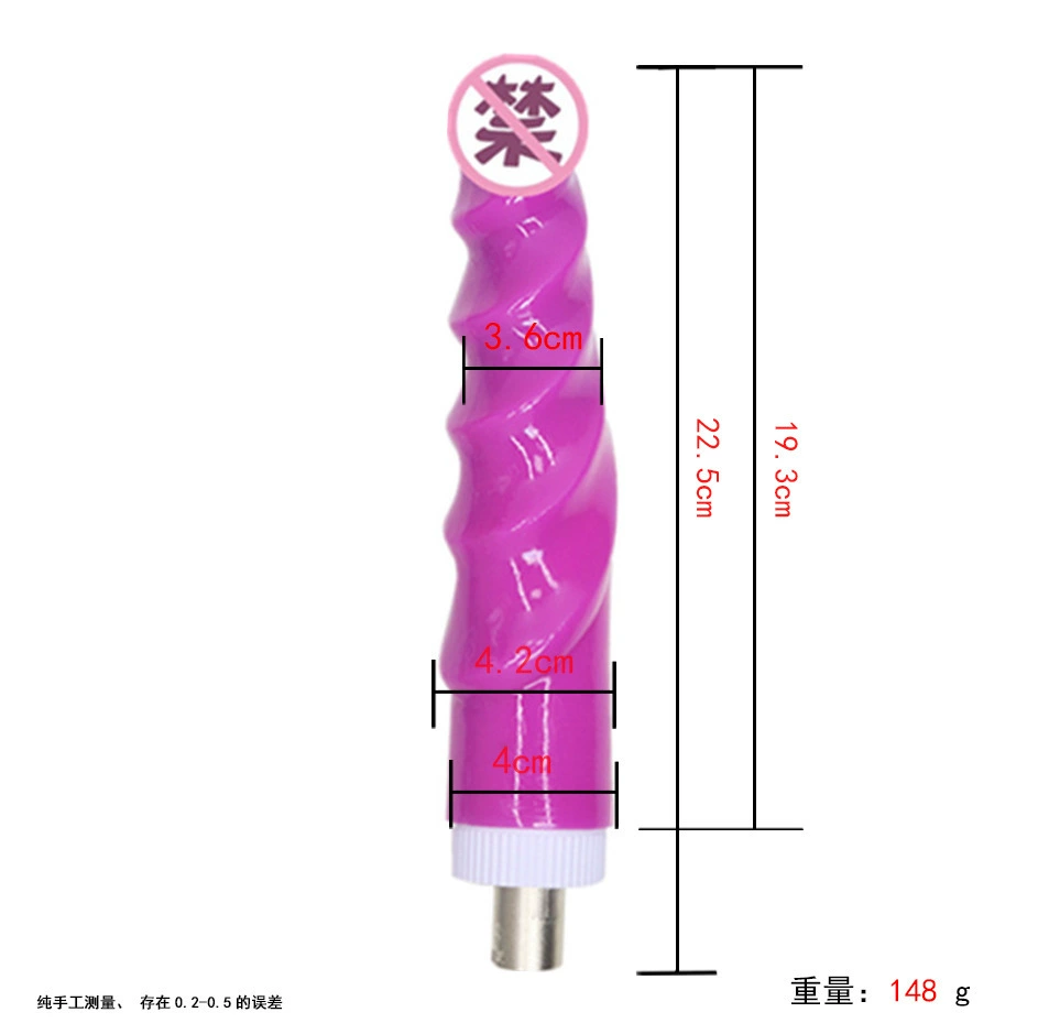 Телescopic cannon accessory — прозрачные кристалльные головки, трехконтактное соединение, 20–35 см