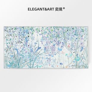 Rushi X Fu Yibing Signature Limited Edition Painting Living Room Sofa Background Wall High-End Hanging Painting Texture Oil Painting