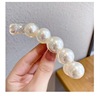 Cute big hair accessory, hairgrip from pearl, ponytail, crab pin, Korean style, internet celebrity