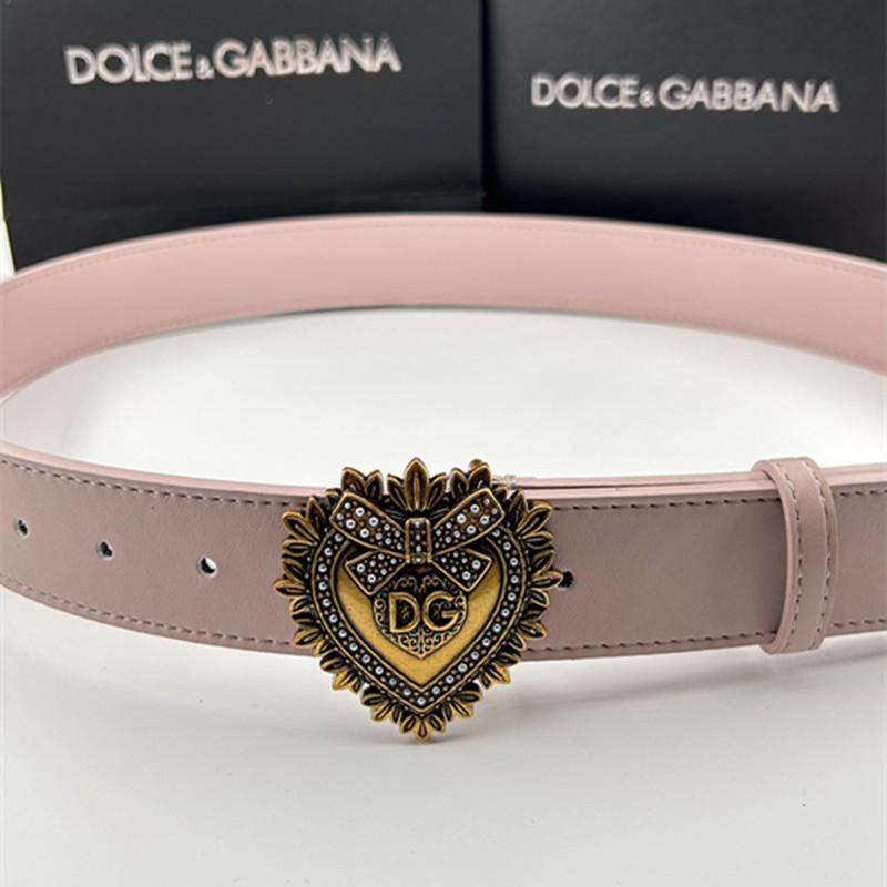 3.8CM 핑크 D 골드 버클
