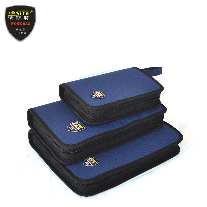 Kit de almacenamiento más rápido pequeño tamaño multifuncional lienzo eléctrico y electrónico kit de reparación engrosada multímetro bolsa 027