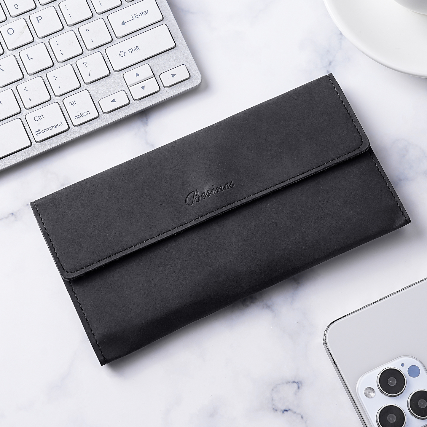 Cartera transfronteriza para hombres nueva simple multi-tarjeta multifuncional larga bolso de cartera para hombres nicho en un hombre mayorista