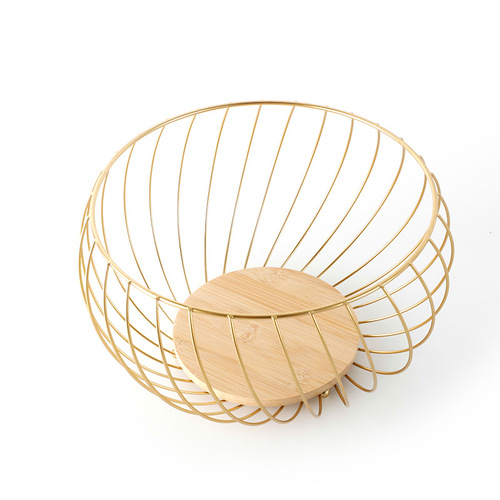 Minimalist Home Living Room Snack Basket, Desk Creative Iron Wire Wine Glass Shaped Fruit Basket Storage Fruit Plate