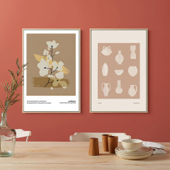 Nordic Living Room Background Decorative Painting Instagram Style Abstract Art Restaurant Bedroom Wall Art Flower Bottle Wall Hanging Picture