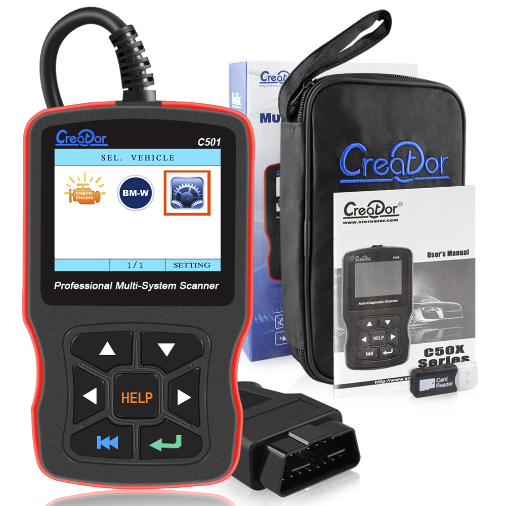 Creator C501 OBD2for BMW e46 e39 e90 e60汽车诊断扫描仪读码器