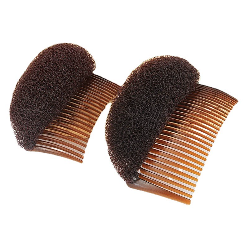 Популярная нейлоновая подушечка для волос TikTok для увеличения роста, пушистая подушечка для волос, расческа для сломанных волос, пластиковая расческа для высокой короны, увеличение объема волос.