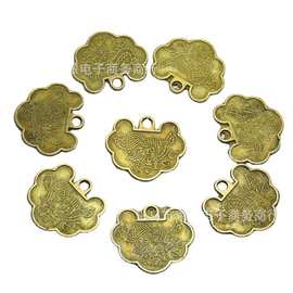 厂家批发合金铜钱满堂 小款富贵锁 仿古币挂件