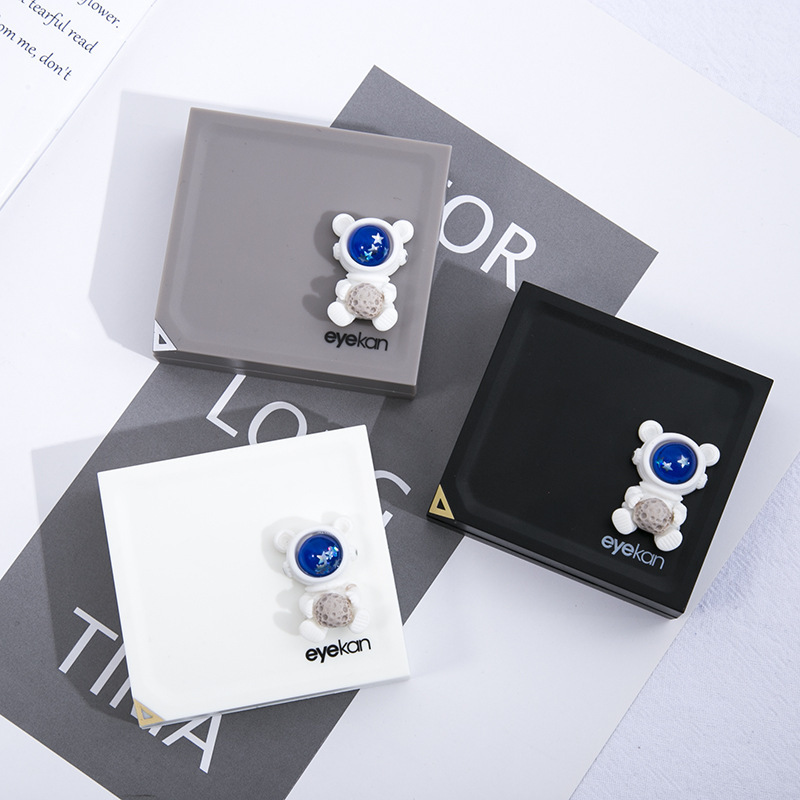 eyekan Astronaut Magnetic Contact Lens Box Storage Portable Beauty Contact Lens Simple High-end Female Male