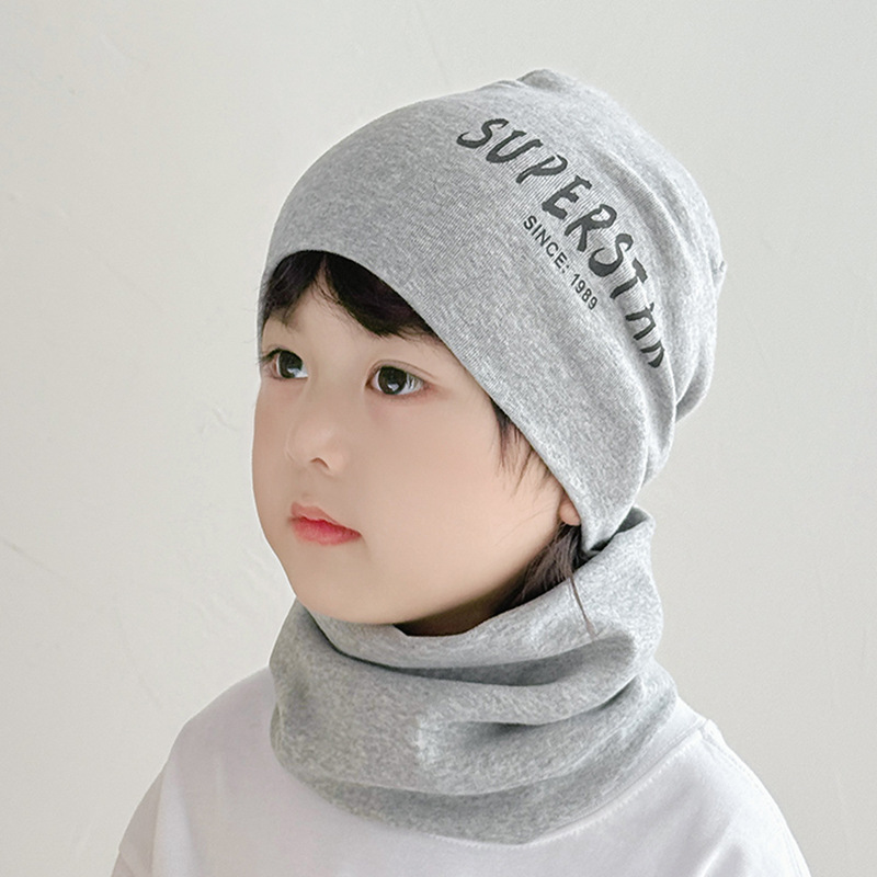 Pure Cotton Children's Hat, Baby Turban Hat, Boys' Slouchy Hat, Autumn and Winter Infant Girls' Pullover Hat, Windproof and Warm