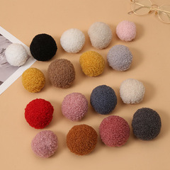 Single-color assorted faux fur balls for DIY shoe hats socks scarves clothing accessories and decorations, wholesale hair accessories and decorative items