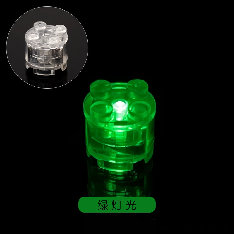 Flashing constructor, round toy, small particles
