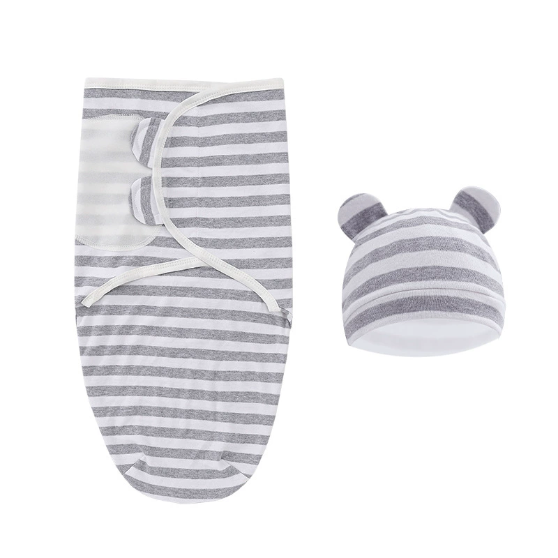 Newborn Swaddle Sleeping Bag, European Style, Hat Included, Multi-Pattern (0–6 sizes)