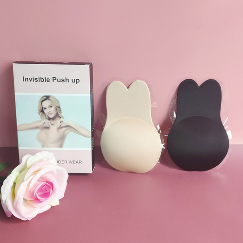 Rabbit ear chest stickers for women, breast lift, anti-exposure, anti-bump, invisible bra, breast lift