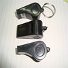 Plastic black festive whistle, keychain, street strap for elementary school students