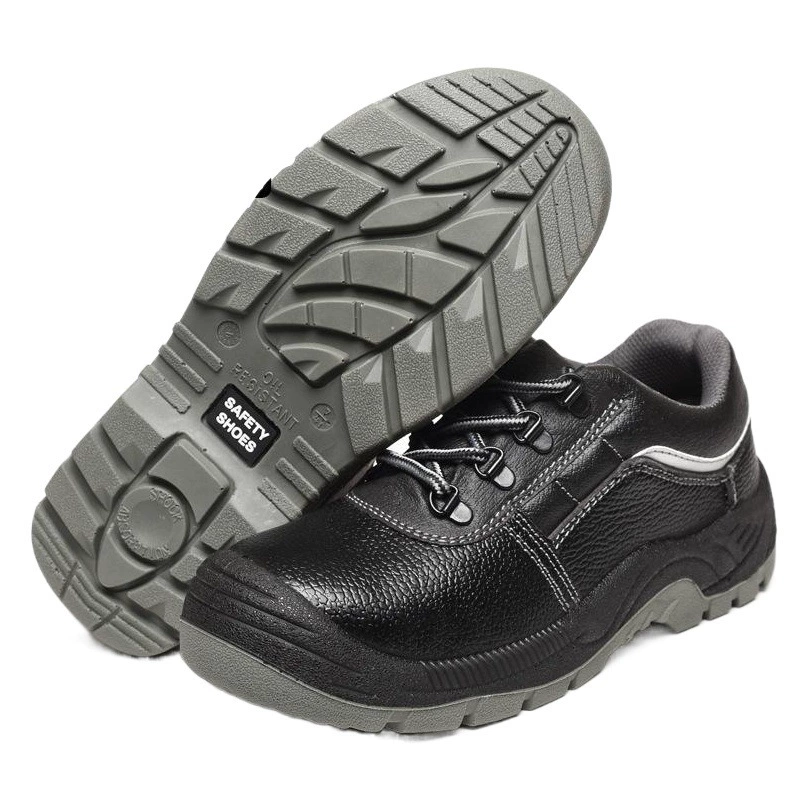 В наличии поставка PU инъекции безопасности защитная обувь анти-разбить анти-удар масло-стойкие кислоты и щелочи-упорная Рабочая защитная обувь фабрика оптом