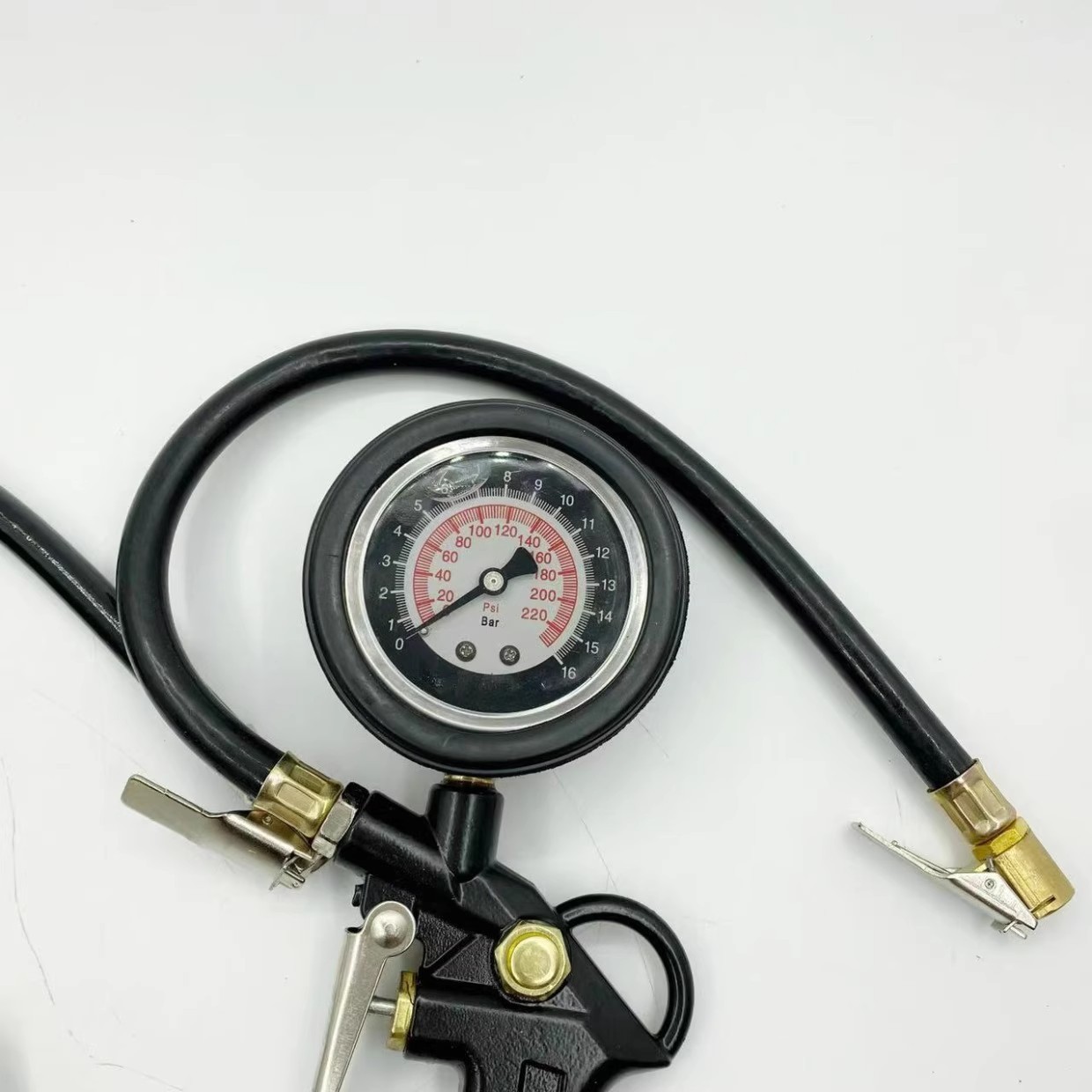 Air Pressure Gauge Tire Pressure Gauge with Inflatable Car Tire Pressure Gauge Digital Display Truck Tire Pressure Monitoring High-Precision Air Gun
