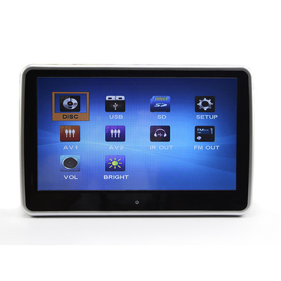 车载头枕DVD显示屏高清HDMI汽车显示屏触摸按键后排娱乐系统