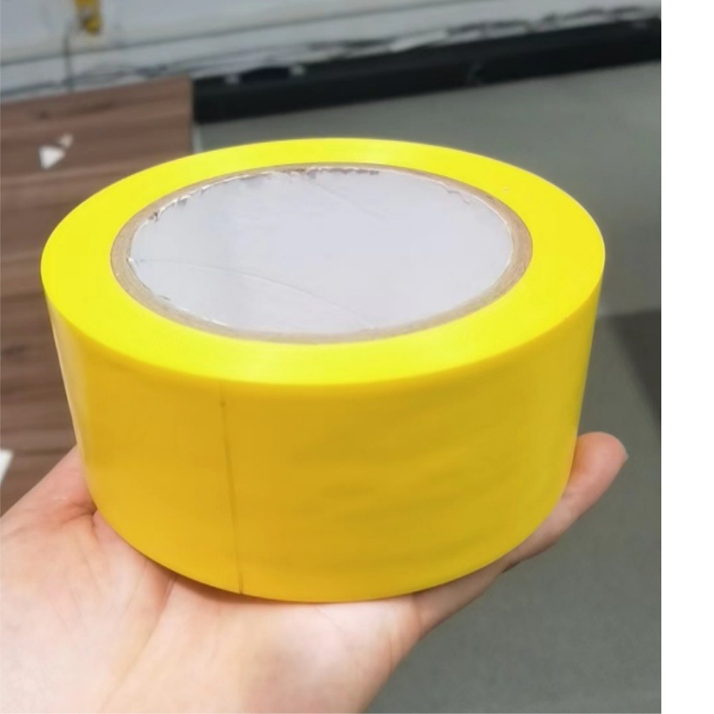 Cinta de advertencia Cinta de cebra amarilla negra Cinta de piso de PVC impermeable resistente al desgaste Cinta de posicionamiento de tráfico 5S