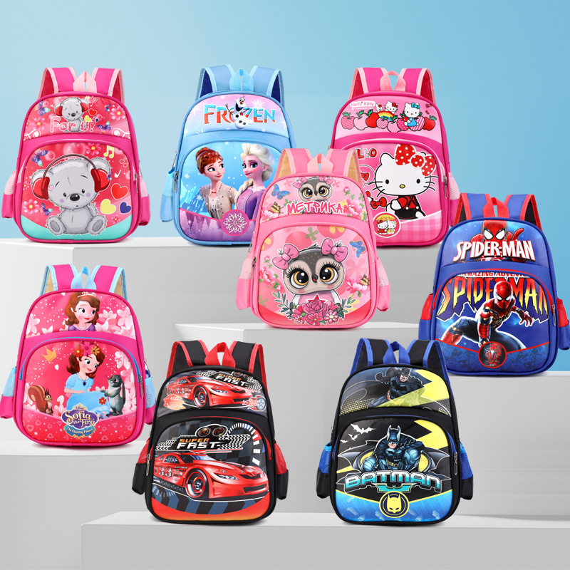 Mochilas escolares infantiles al por mayor para niños de 3-4-5-6 años, niños y niñas, mochilas de Spider-Man, ligeras y cómodas