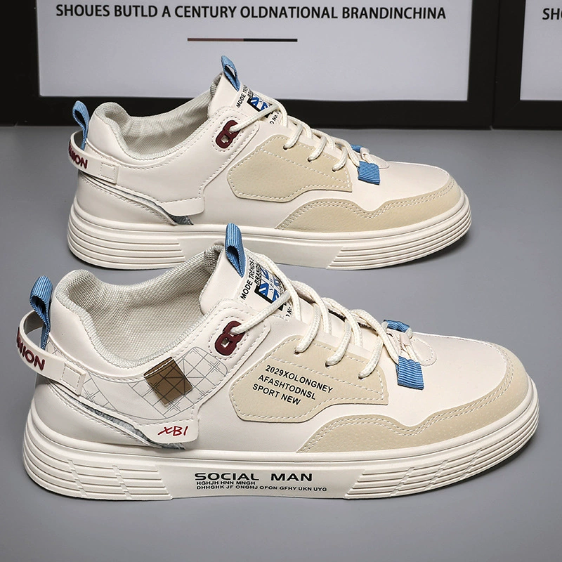 Мужские новые модные повседневные весенне-осенние универсальные кроссовки с низким верхом в корейском стиле Putian, модная спортивная обувь, увеличивающая рост.