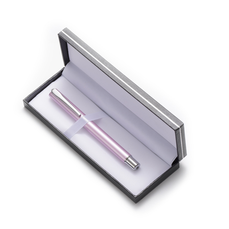 Caja de regalo para artículos de oficina, bolígrafo de carbono negro, bolígrafo de gel, caja de regalo individual, caja a juego, caja de regalo para bolígrafo