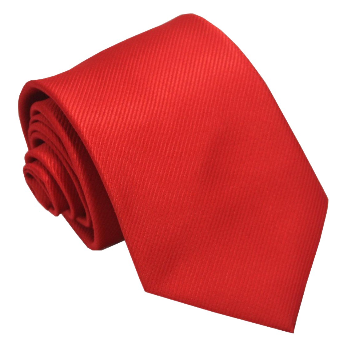 Corbata de hombre casual de negocios Sarga de seda de poliéster negro accesorios de traje rojo 8cm corbata de mano corbata de color sólido