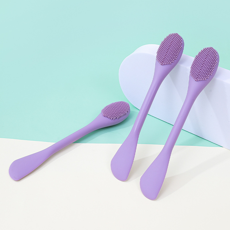 Cepillo de máscara cepillo de silicona relleno de la piel cepillo de película de barro máscara herramienta traje de doble cabeza película de barro salón de belleza cepillo especial