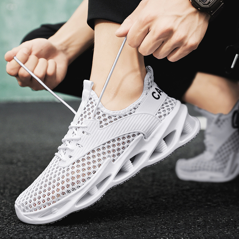 Men's Shoes, Summer Hollow Breathable Casual Running Lightweight Sports Shoes, Men's Sandals, Clogs, Men's Models