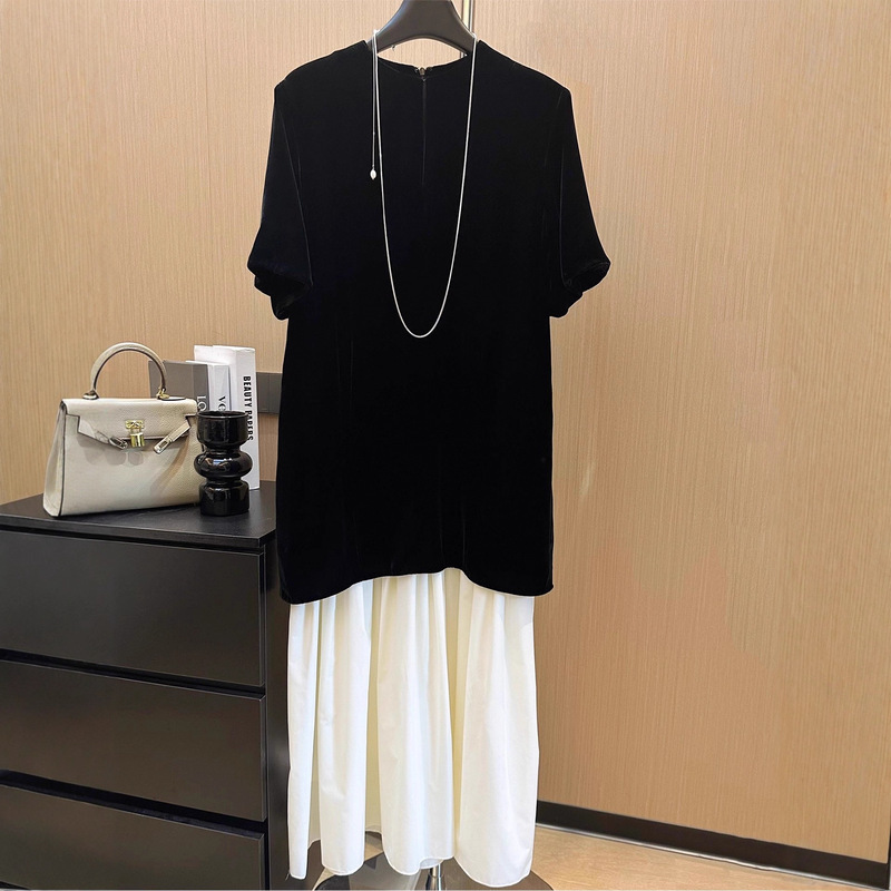 In Stock, Timelessness Guaranteed~The More You Wear It, the More You Like It! Silk Velvet Dress, New Early Autumn 2025 Women's Long Style