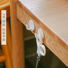 6 Pcs Japanese Style Small Hooks Strong Adhesive Key Wall Mount Without Drilling Damage-Free Kitchen Door Simple Wall Mount Adhesive Hook