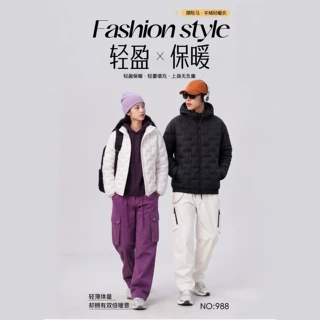 2026新款轻薄立领棉衣男女同款情侣装秋冬保暖修身内胆休闲外套